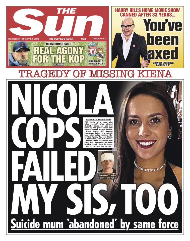 The Sun raise awareness for the woman's tragic suicide