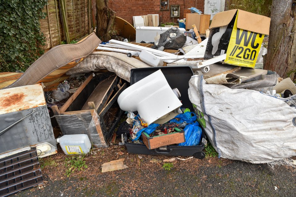 Fly-tipping in Tolladine, Worcester, has left residents fuming