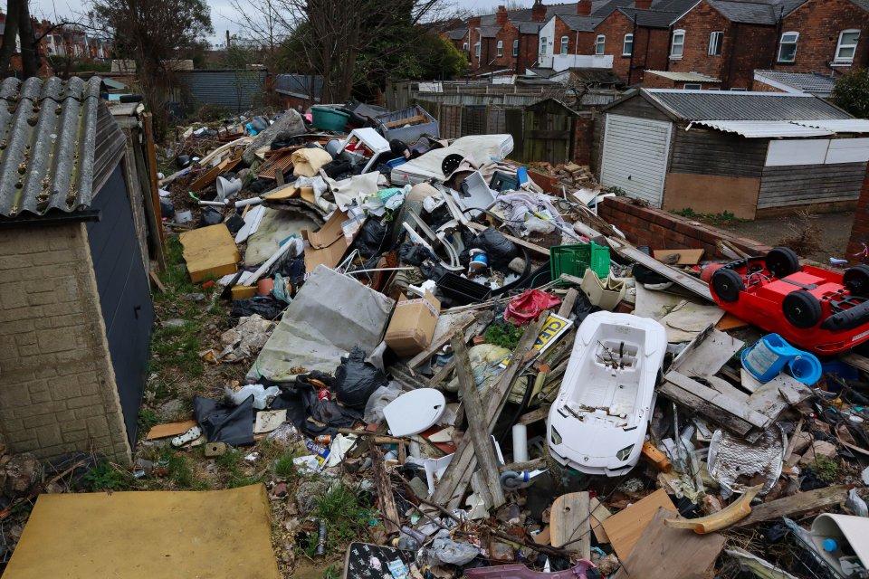 The foul-smelling rat-infested pile at Deykin Avenue