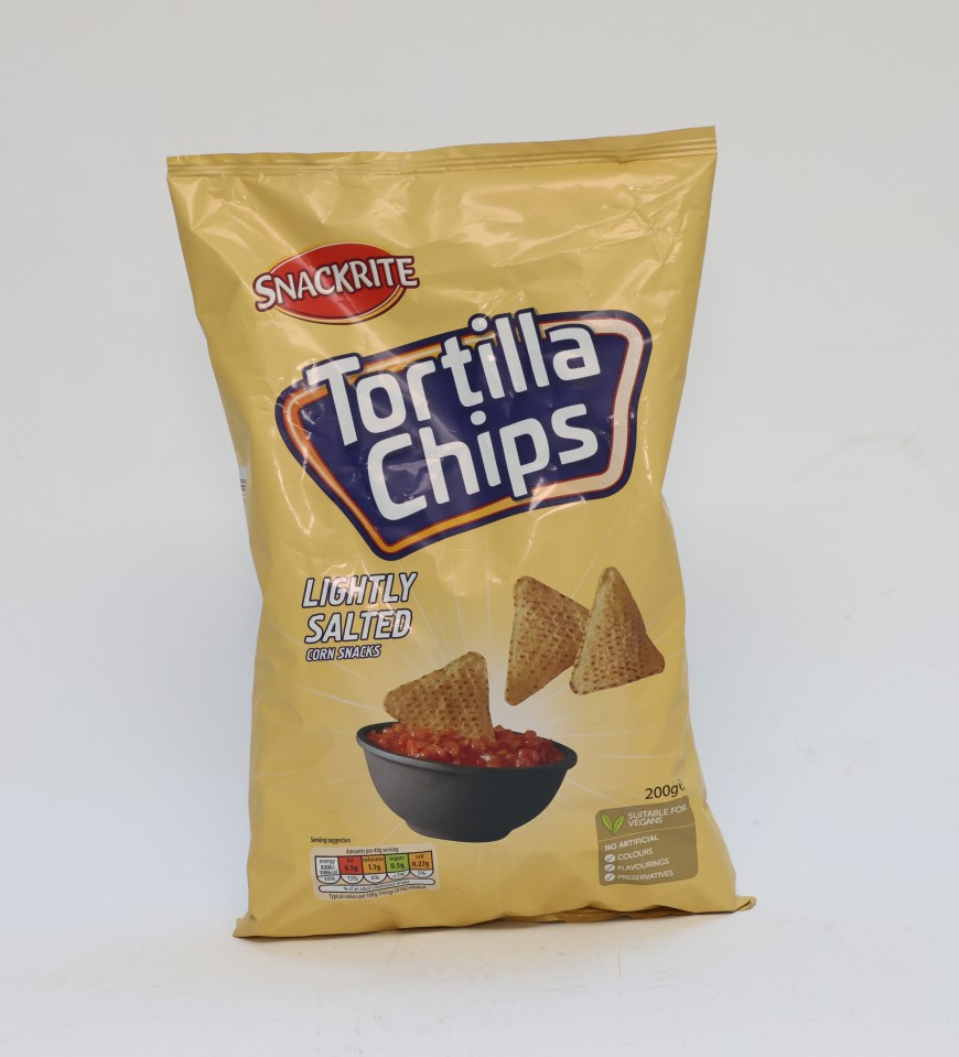 Aldi's tortilla chips impressed Lynsey when she munched on them