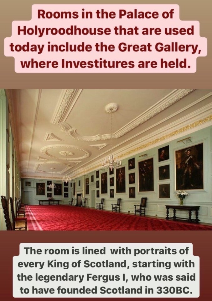 Royal events are held in rooms like the Great Gallery