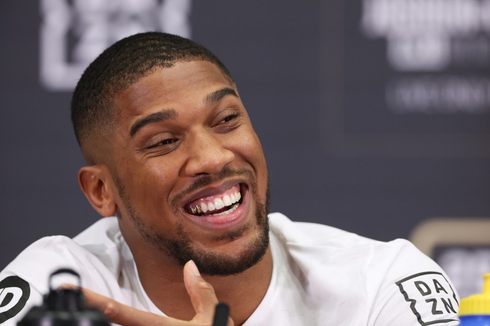 Anthony Joshua ahead of his return fight