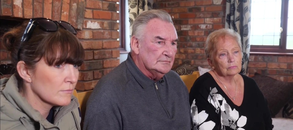 Ernie, centre, Nicola's sister Louise Cunningham and mum Dot have been open about their heartbreak