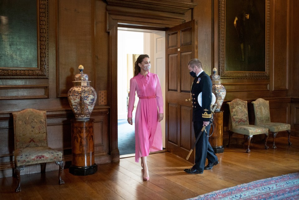 The Princess of Wales visited Holyroodhouse to meet young cancer patient Mila Sneddon