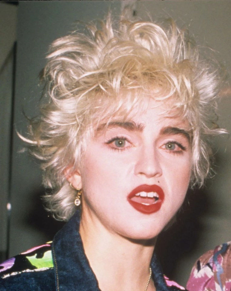 Madonna pictured in 1986