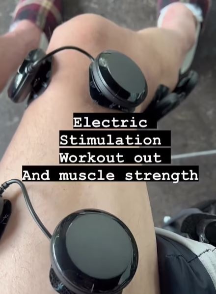 As part of his recovery process, he underwent what he described as 'electric stimulation workout'