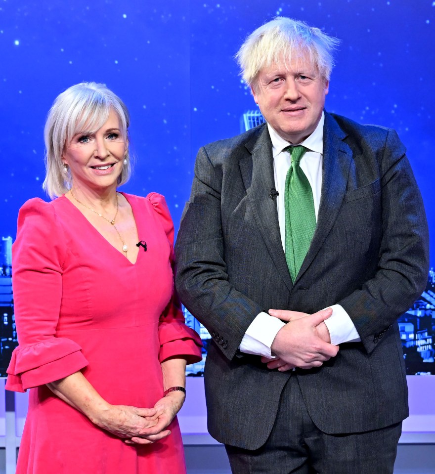 The ex-PM spoke to Nadine Dorries