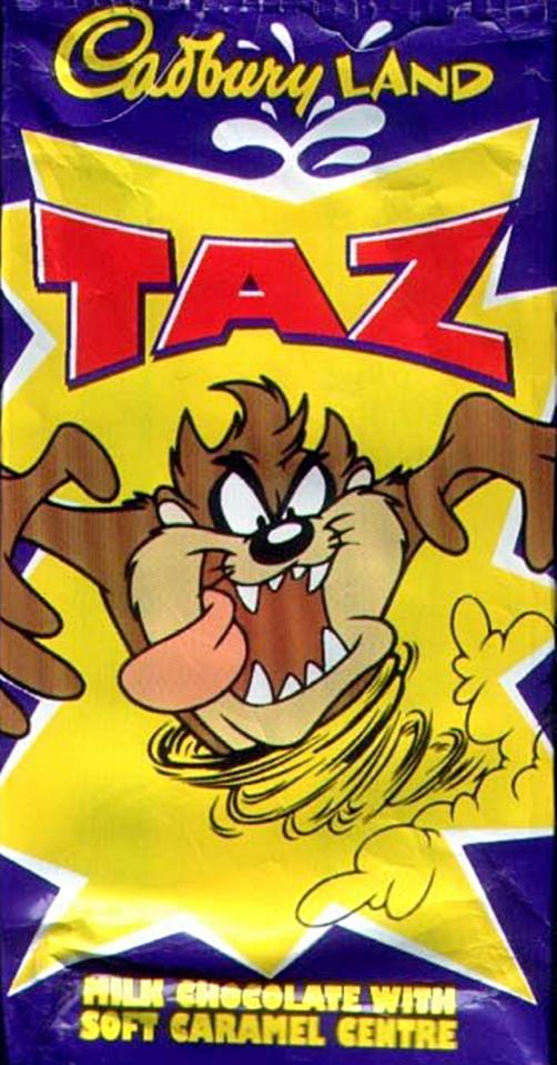 The old favourite featuring the Looney Tunes character Taz was rebranded as the Freddo bar