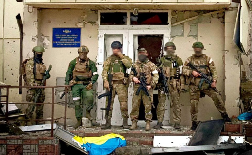 Wager Group mercenaries pictured in Ukraine