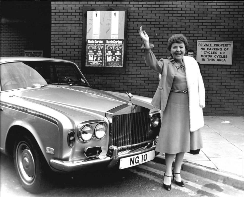 Noele with her Rolls-Royce, but show producers were not happy with stars showing wealth - as Tony found out after buying his own