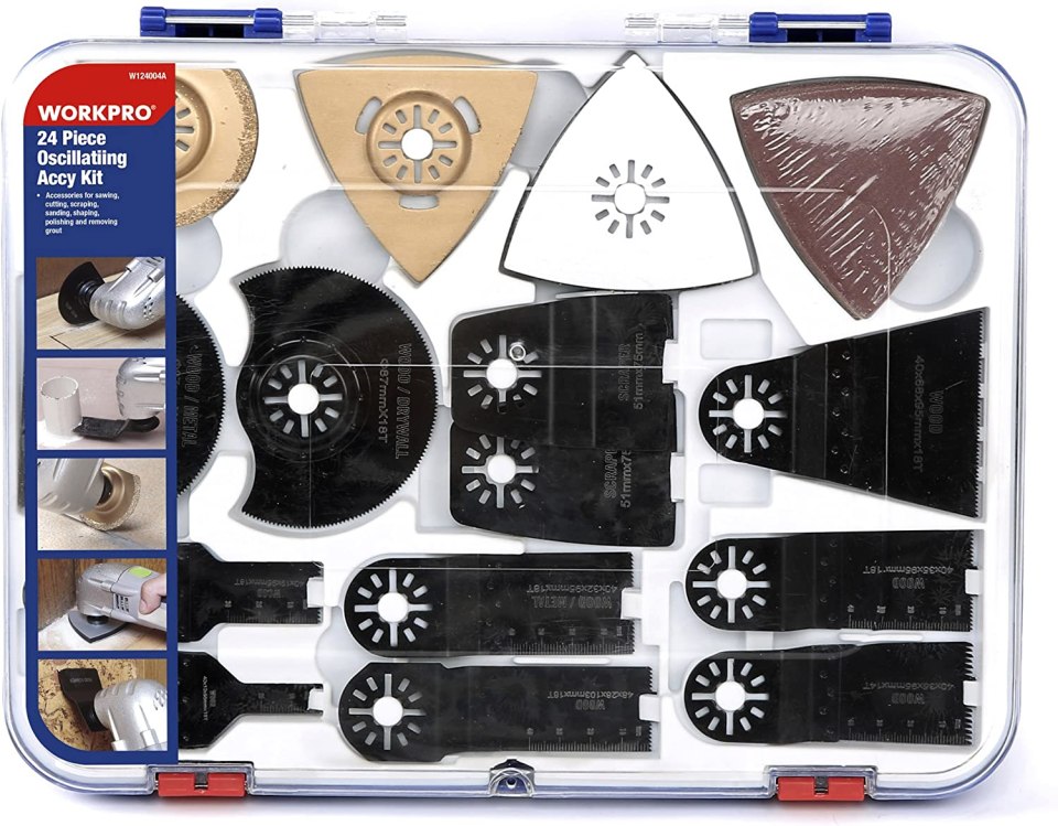 WORKPRO 24-Piece Oscillating Multi Tool Accessories Kit