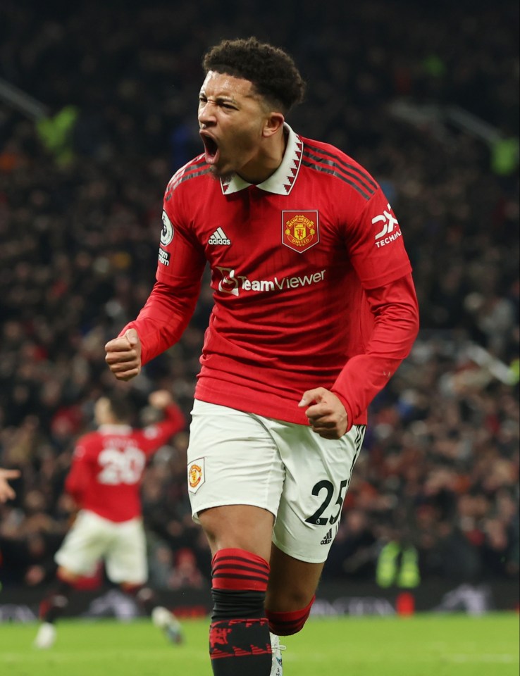 Jadon Sancho scored the equaliser after Man Utd fell two goals behind to Leeds