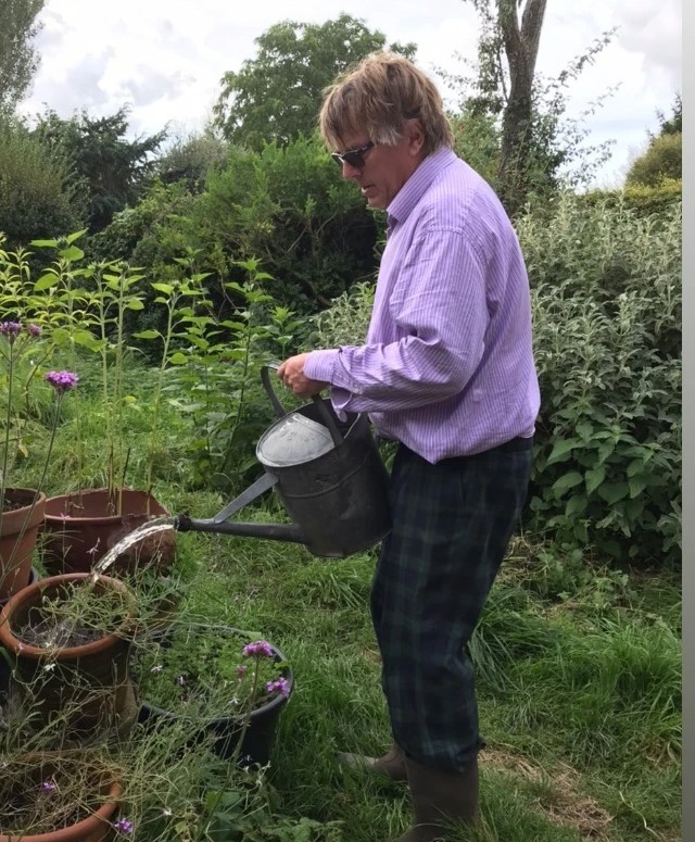 The couple have a 'rewilded' garden