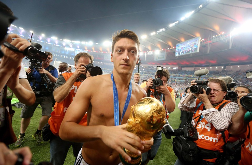 Ozil won the World cup with Germany in 2014