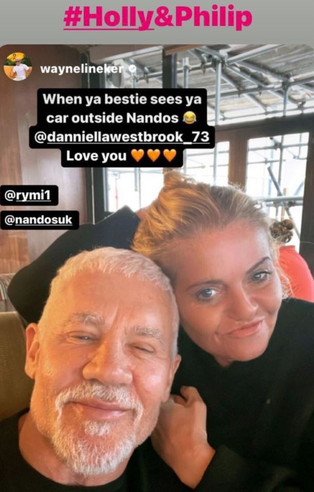 Danniella Westbrook teases Wayne Lineker themselves "Holly and Phil"