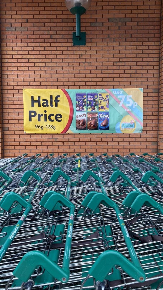 Morrisons has slashed the price of eight Easter eggs to 75p