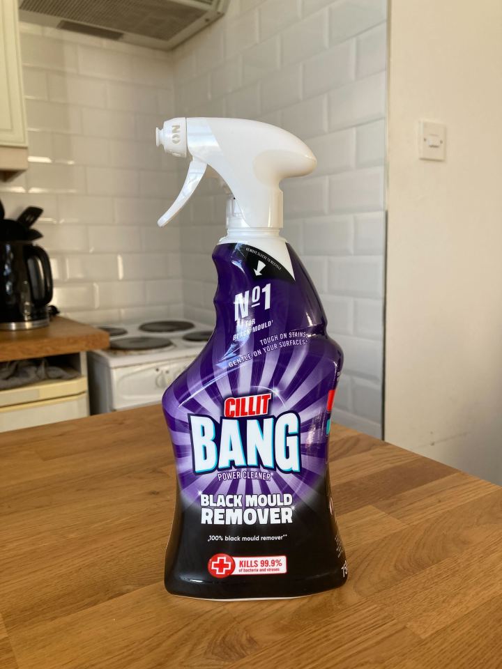 I was impressed by the Cillit Bang black mould remover