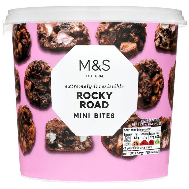 M&S Rocky Road mini bites £3.70, from Ocado