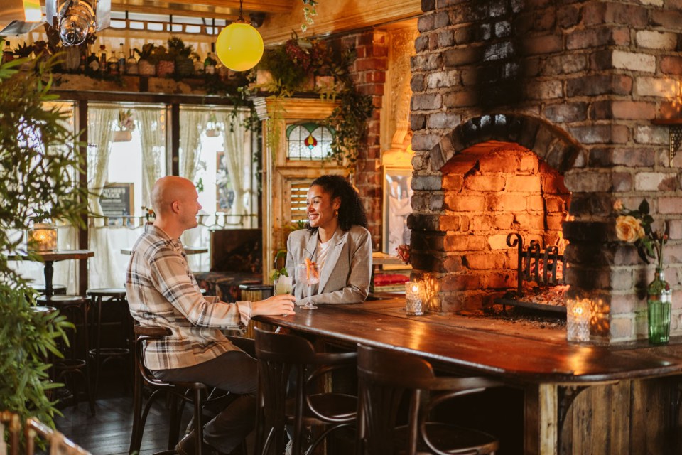 At the Gin & Juice bar in Mumbles Bay there are plenty of cosy nooks to snuggle down in