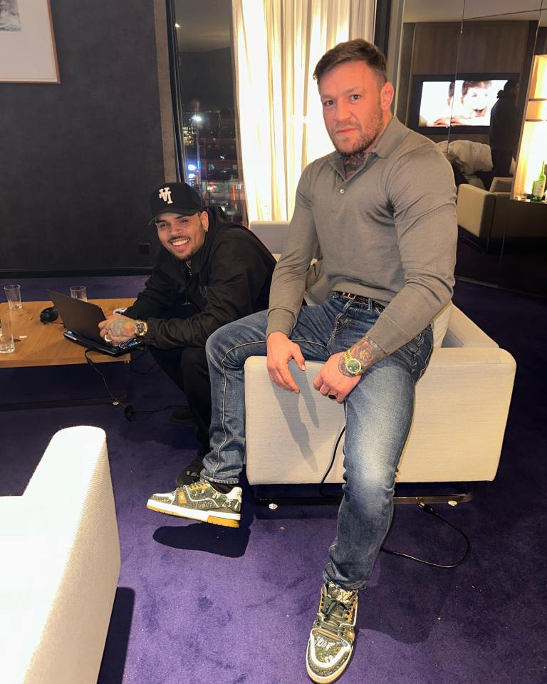 Conor McGregor recently enjoyed a night out with American rapper Chris Brown