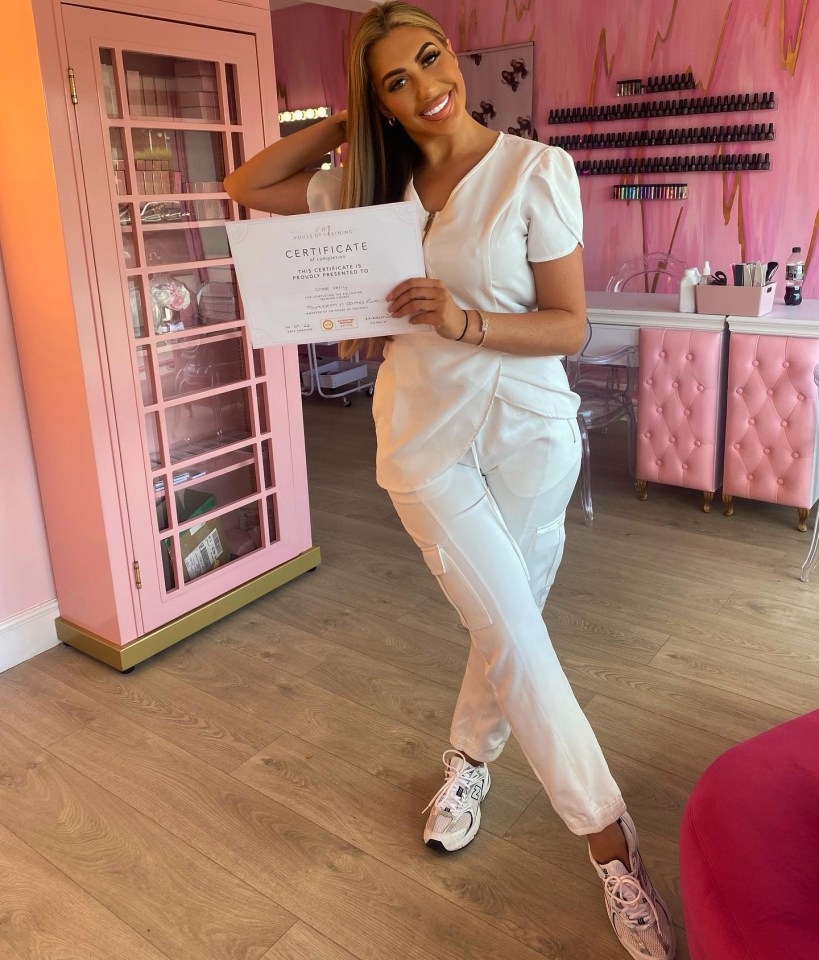 Chloe set up the beauty clinic in 2019