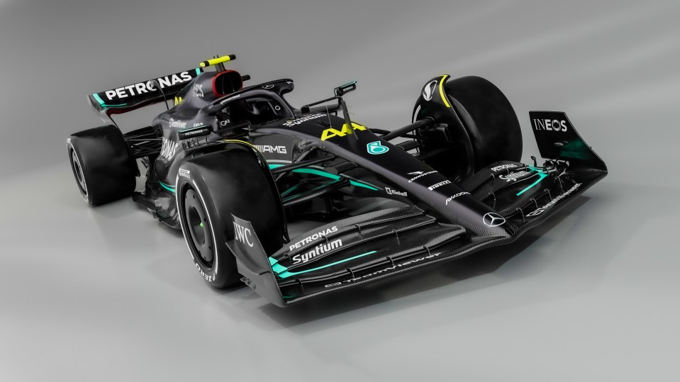 The 2023 car sees a return to the striking black livery