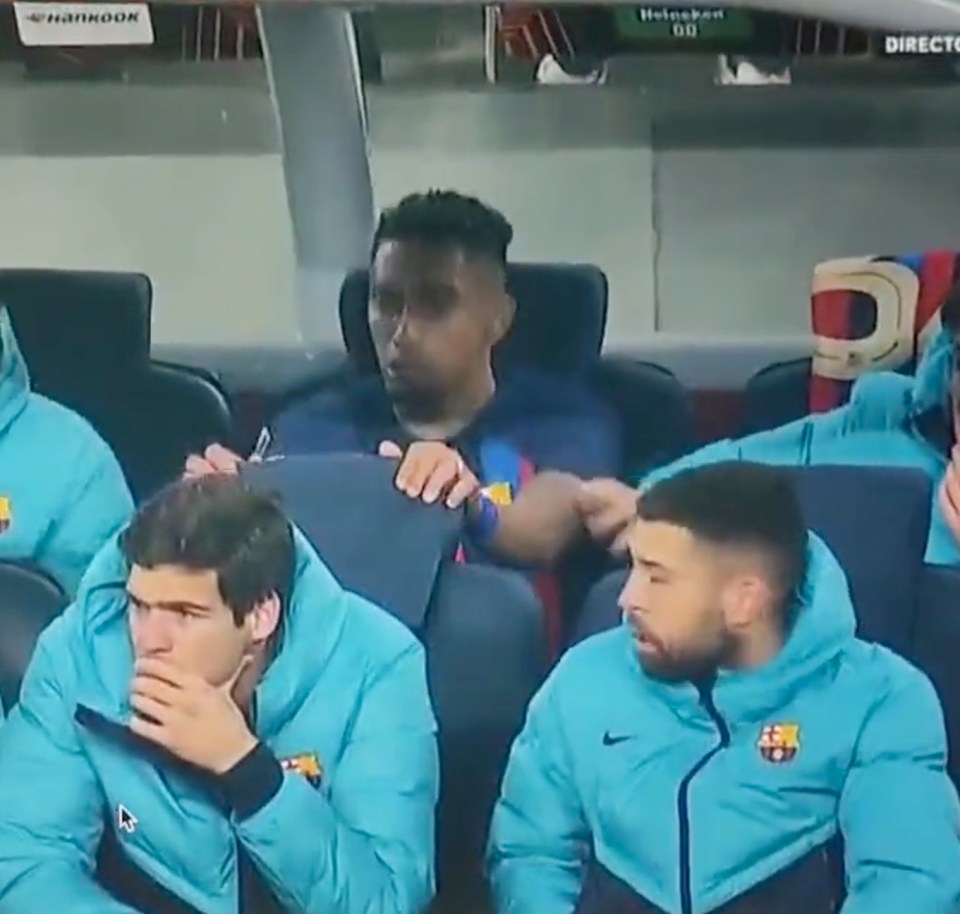 Raphinha was left fuming after being subbed off