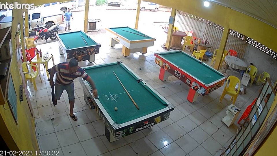 The men became angry after they were mocked for losing at pool