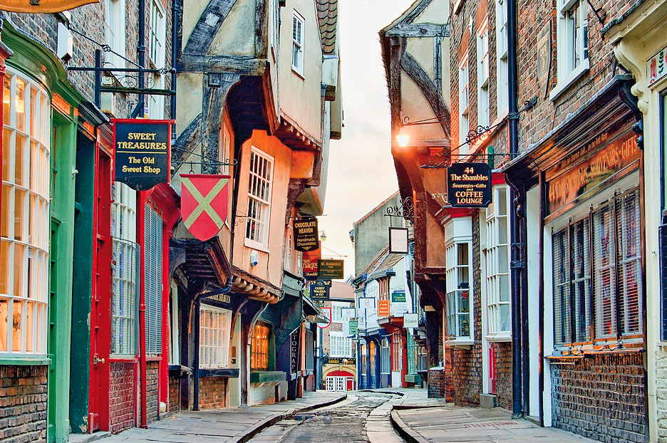 Wander down The Shambles - the 14th-century, shop-lined, cobblestoned street