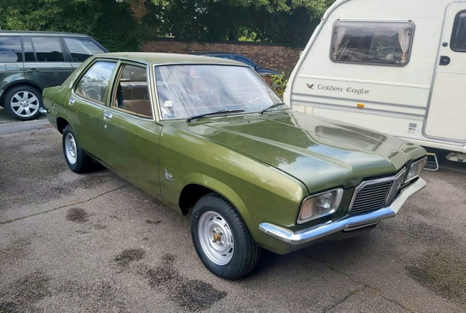 An abandoned Vauxhall Victor was found with less than 100 miles on the clock