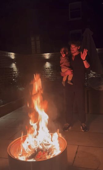 Her fiancé Ryan and son Leo have been burning ‘bad memories’