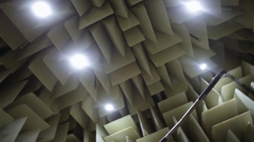 Visitors can hear every sound their body makes inside the anechoic chamber