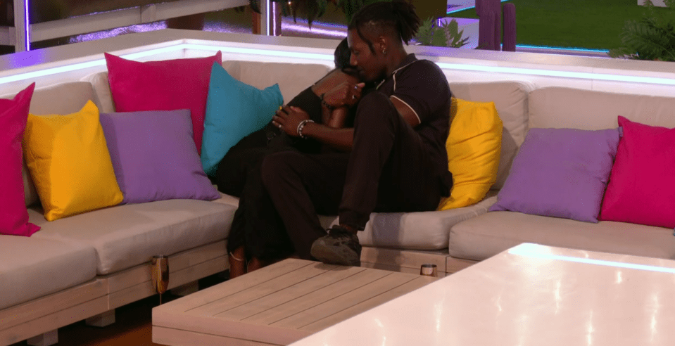 Tanya and Shaq hug it out on Love Island after she decided to ditch Martin