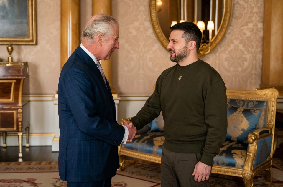 Zelensky meets with King Charles on his visit to the UK