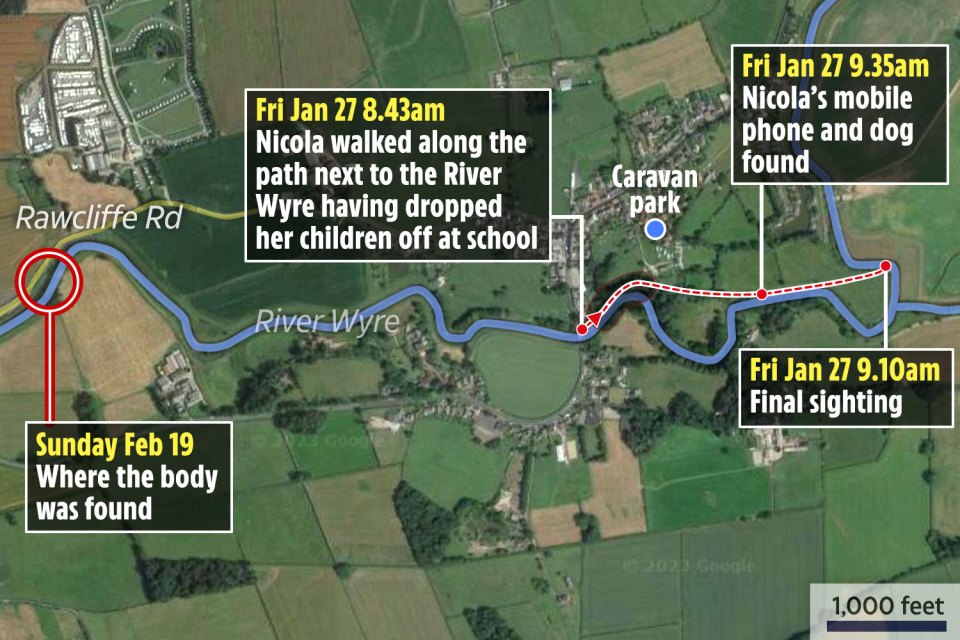 The remains, which is yet to be formally identified, were discovered less than a mile from where the 45-year-old was last seen