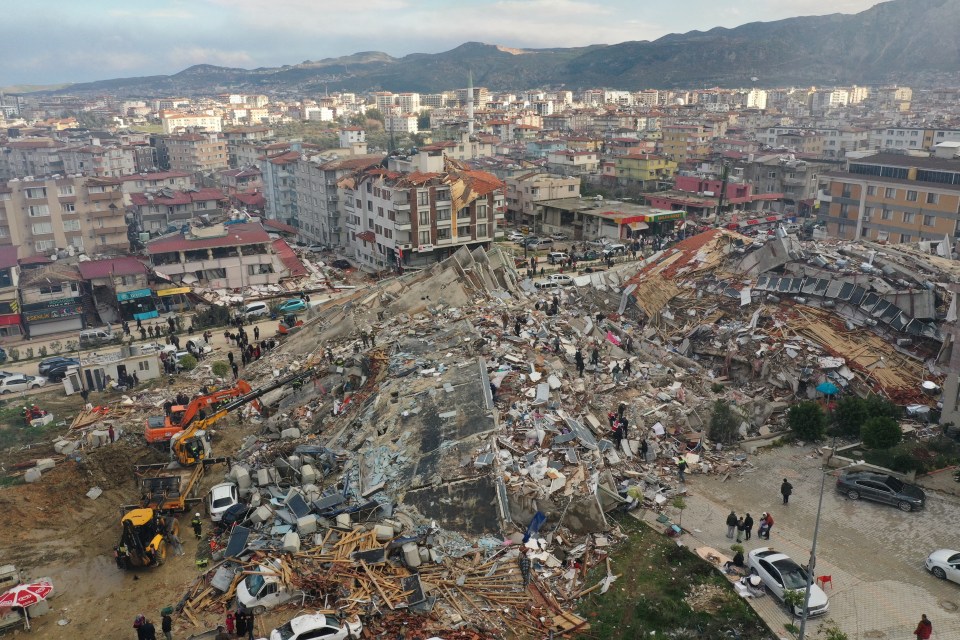 Hatay was badly rocked by the earthquakes on Monday