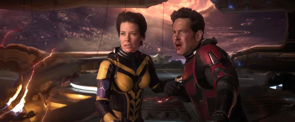 Evangeline Lilly Hope van Dyne, aka The Wasp and Paul Rudd as Scott Lang, aka Ant-Man