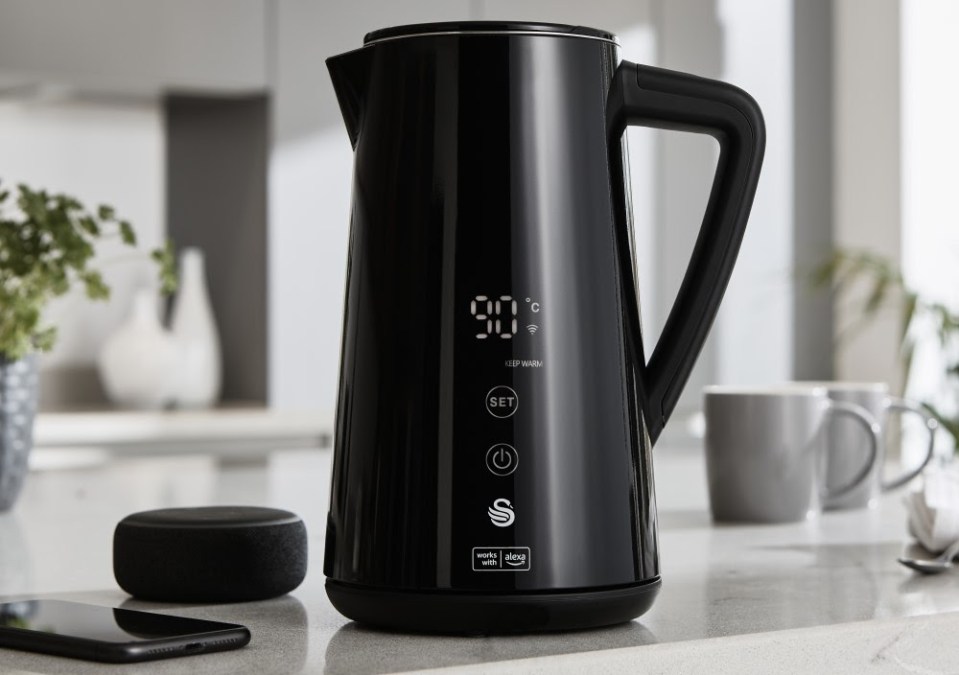 The Alexa Swan Kettle is voice-activated