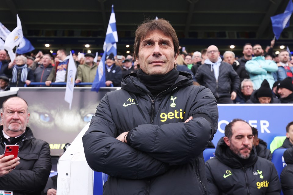 Antonio Conte will lead Spurs out at San Siro this evening