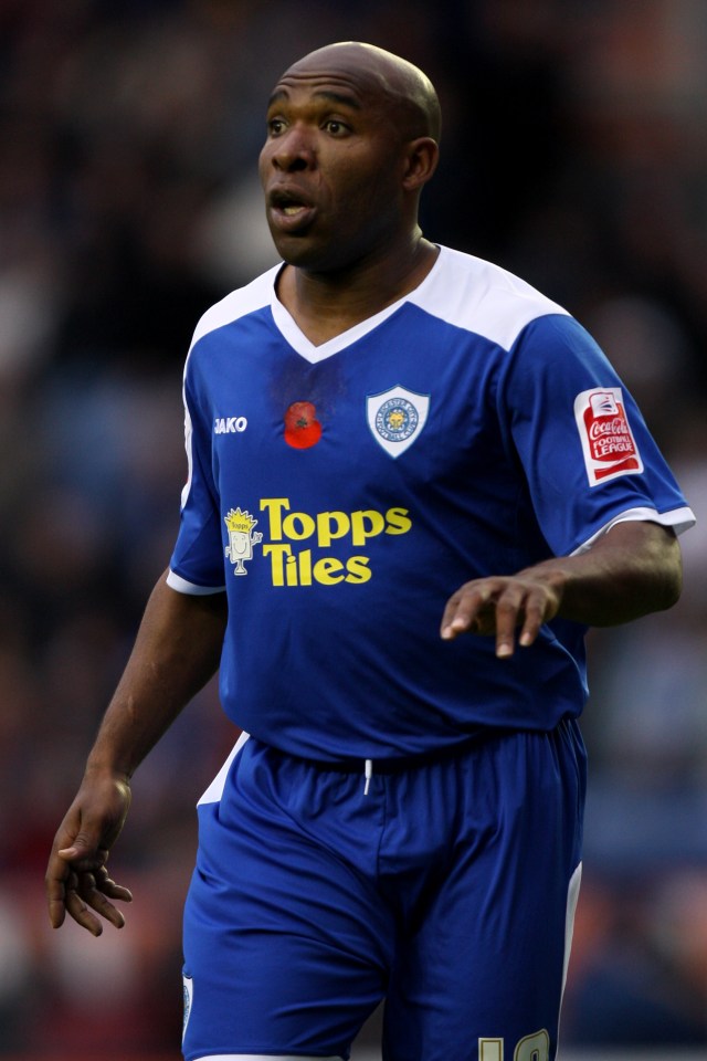 Barry Hayles playing for Leicester City. He spent three years in the Premier League with Fulham