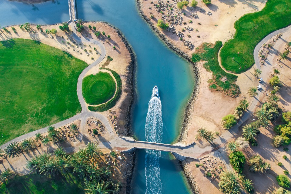 The resorts are built across the 20 man-made lagoons