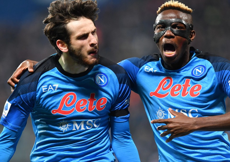 Victor Osimhen wears a mask while playing for Napoli - and they are flying high in Serie A