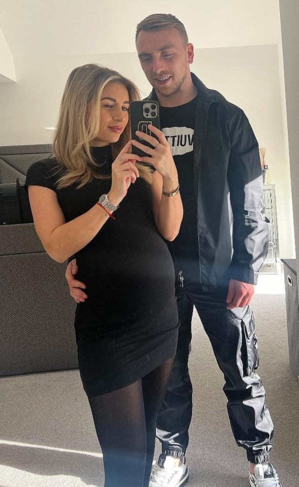 The star is expecting twins with footballer boyfriend Jarrod Bowen