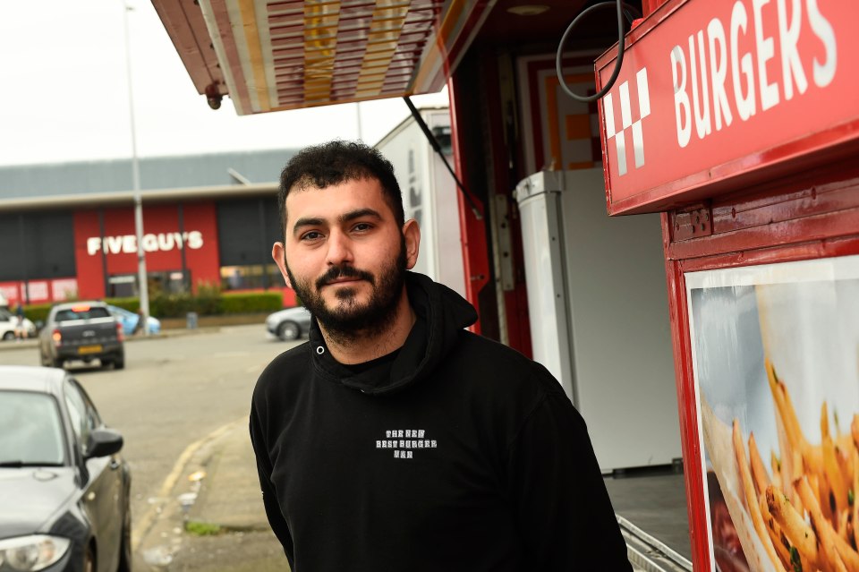 Owner Mehmet Cecen's van had been set up three years before Five Guys opened