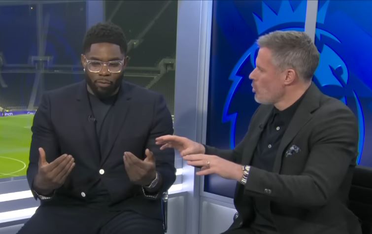 Micah Richards and Jamie Carragher got into an intense debate live on air