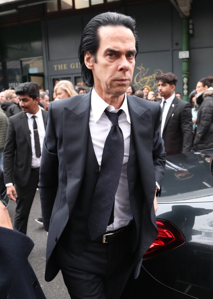 Singer Nick Cave was in attendance