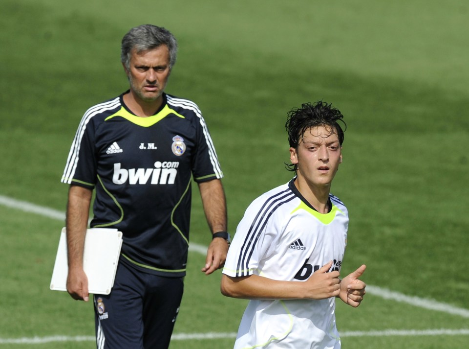 Ozil won LaLiga while playing at Real Madrid under Jose Mourinho