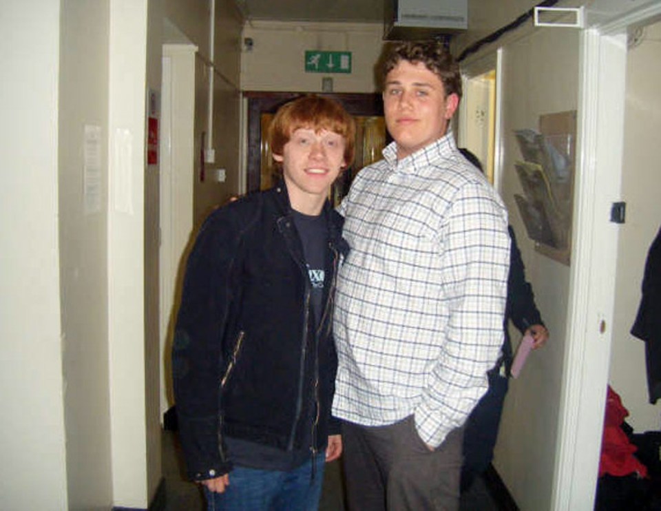 The actor, pictured with Rupert Grint, had signed up for the final two films