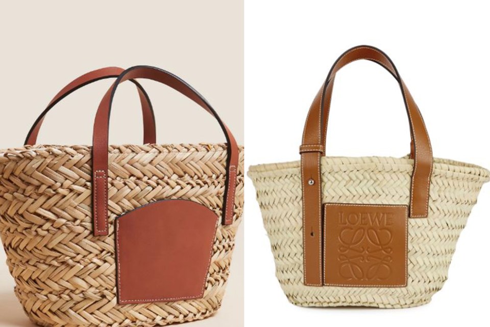 Would you want a designer bag to get ruined at the beach? We think not so opt for the high street alternative