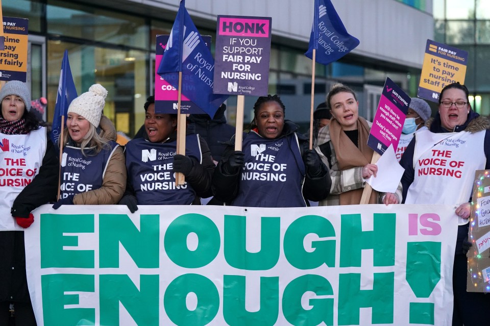 Nurses are threatening to walk out of A&E, intensive care and cancer wards in pay row